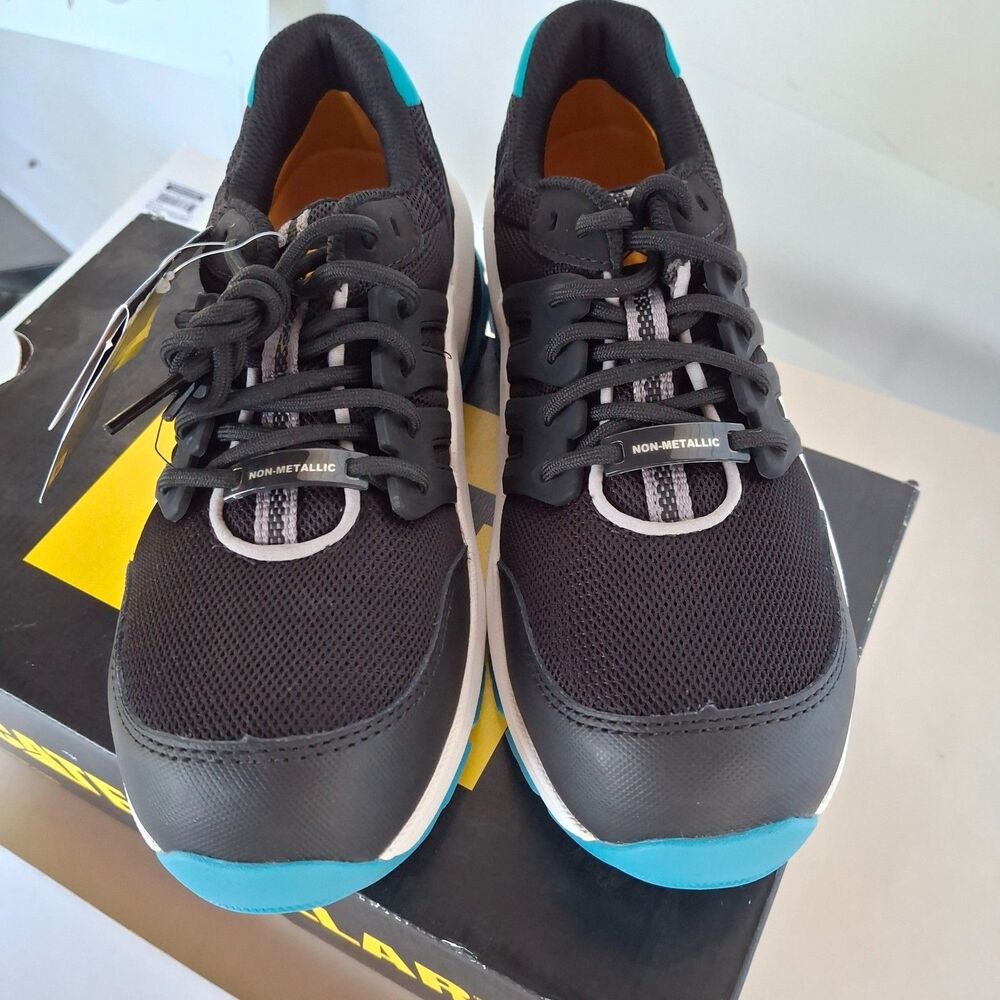 CAT Footwear Streamline 2.0 W’S ASTM/COMP TOE Black/Teal Women’s Shoe  6 NIB